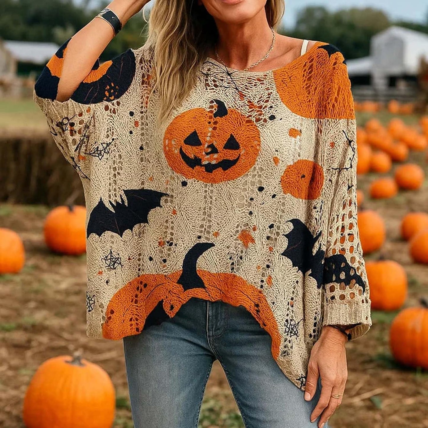 Charming Halloween Knit Pullover™