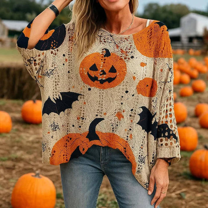 Charming Halloween Knit Pullover™